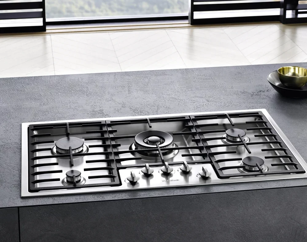 Anafe a gas de 5 quemadores de 77cm