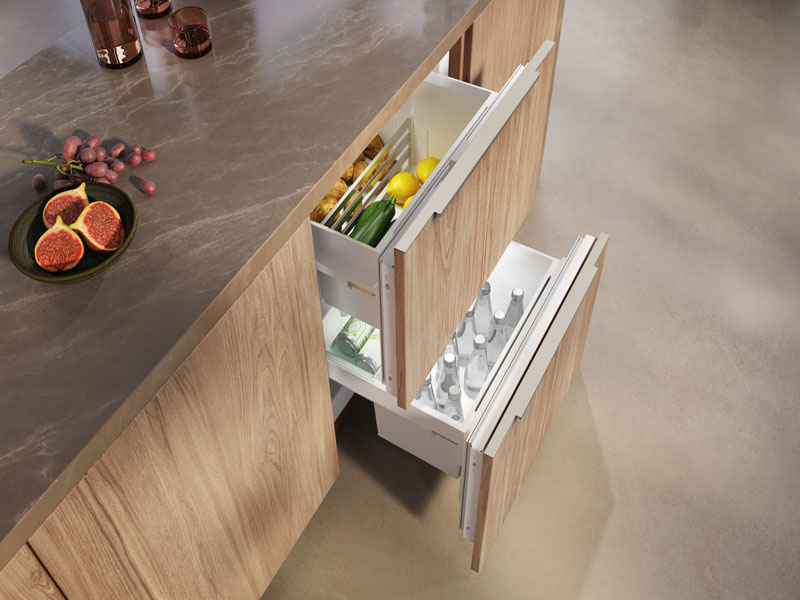 Heladera bajo mesada