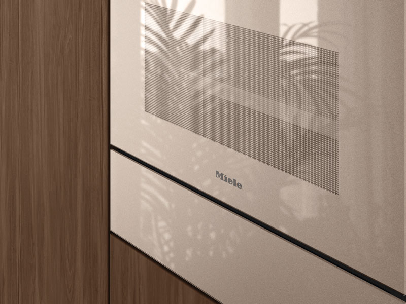 Envasador al vacío sin tirador de 14 cm altura Beige